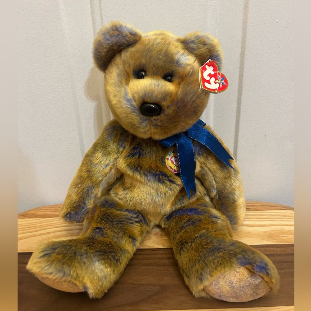 💙TY Beanie Buddy - Clubby III Bear (14”) - Vintage 2000 Retired